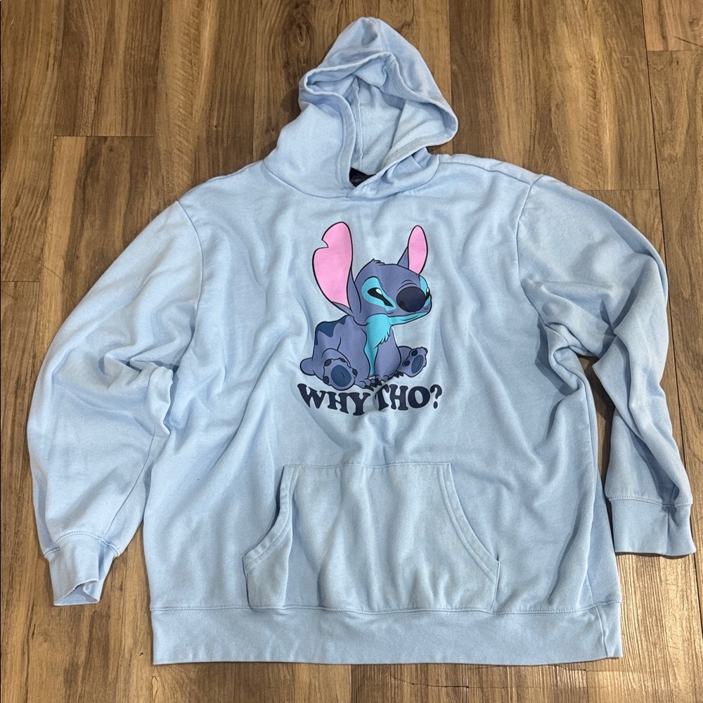 Disney Blue Stitch Hoodie